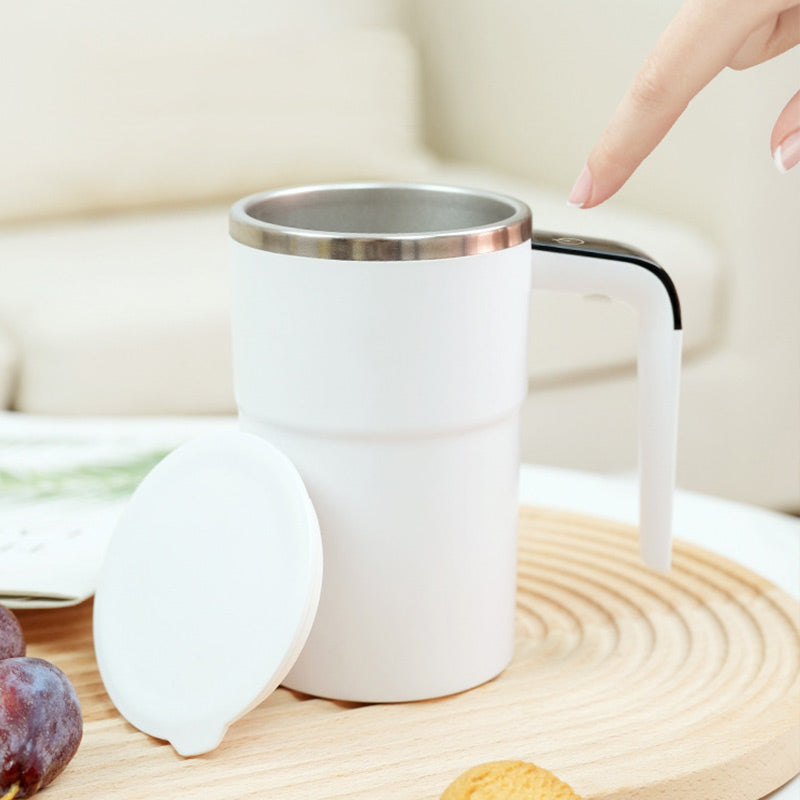 ☕ Oplaadbare automatische magnetische koffiemokset met roerfunctie | NU 50% KORTING | Zelfverwarmend & stil roeren | Perfect technisch cadeau voor koffieliefhebbers 🎄✨