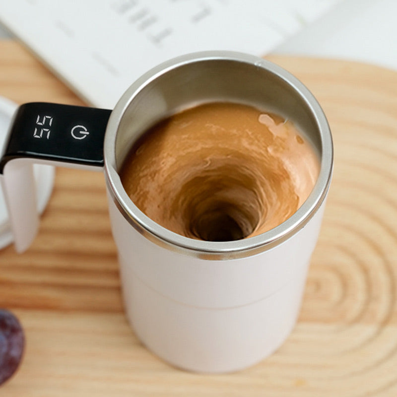 ☕ Oplaadbare automatische magnetische koffiemokset met roerfunctie | NU 50% KORTING | Zelfverwarmend & stil roeren | Perfect technisch cadeau voor koffieliefhebbers 🎄✨