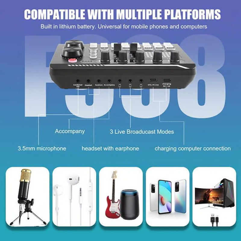 🎁2026 Nieuw binnen 50% KORTING💥🔥Aanbieding🔥Live streaming audioset met microfoon🎤