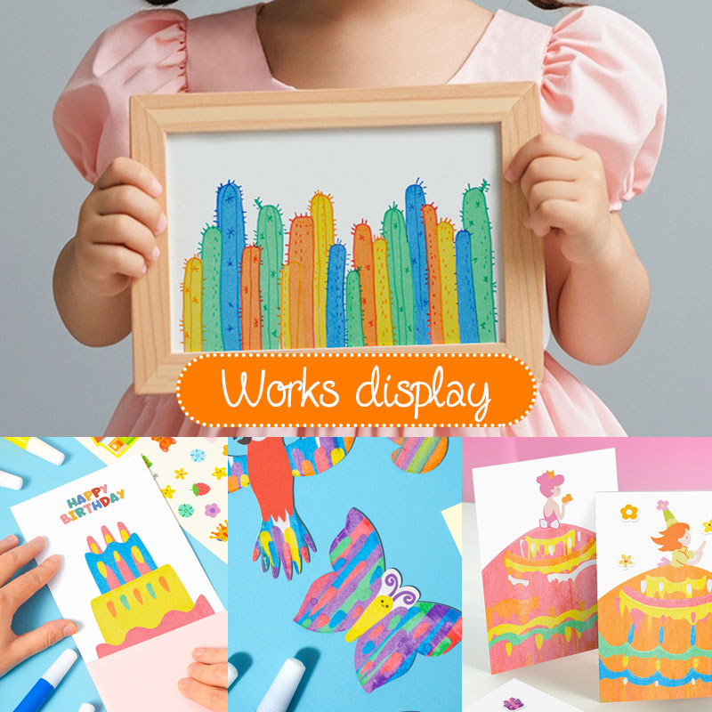 🎅20-delige set DIY Regenboog Kras Kerst Schilderij