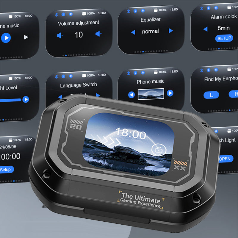 🎉2025 Nieuw model tijdelijk voor de helft van de prijs🎧Full colour touchscreen Bluetooth-oortelefoon