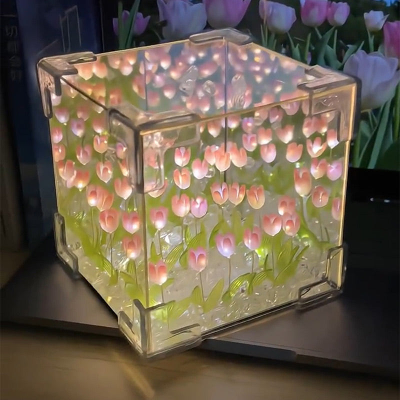 🎁2026 Nieuw binnen 50% KORTING💥 🌷Kubus DIY Tulp Nachtlampje