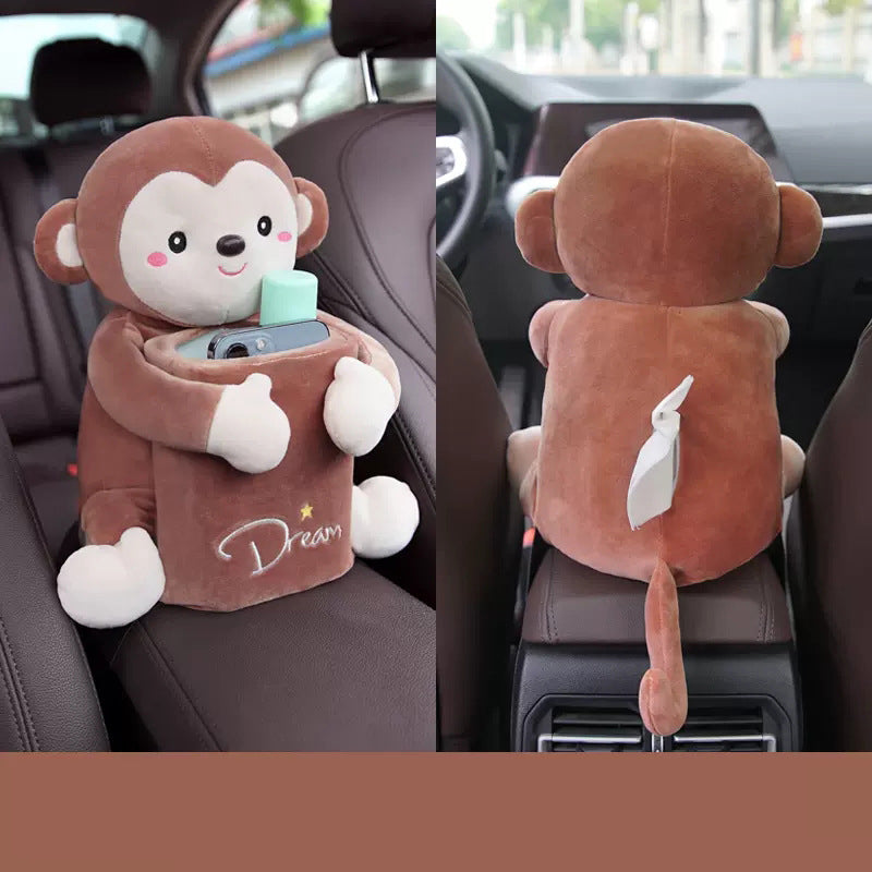 🐒Tissuebox en vuilnisbak voor in de auto