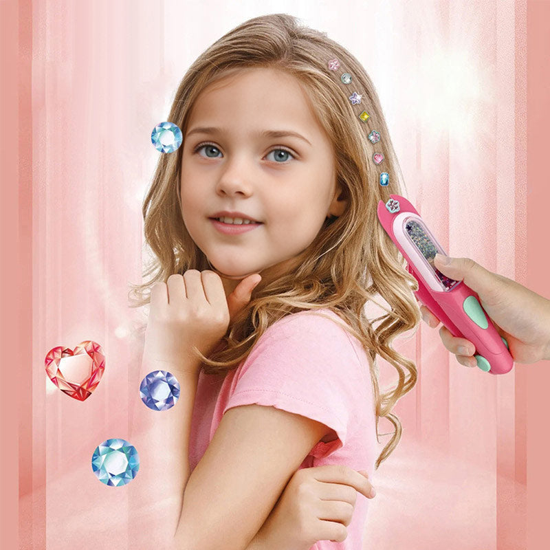 Doe-het-zelf creatieve tijdelijke haarverf en glittertool voor kinderen