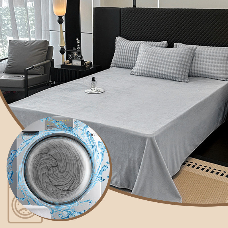 🛏️ NU 50% KORTING! ✨ Winter Fluffy Plush Milk Velvet dekbedset - Ultrazacht thermisch ontwerp met modern borduurwerk voor gezellig beddengoed 🏠❄️