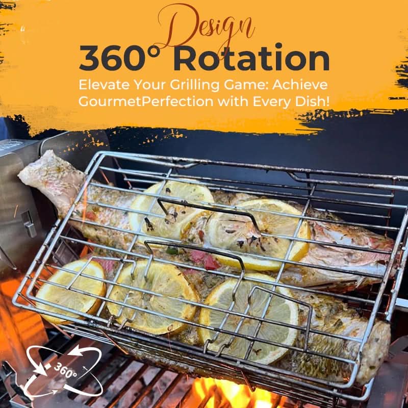 💖  Roestvrijstalen roterende grill
