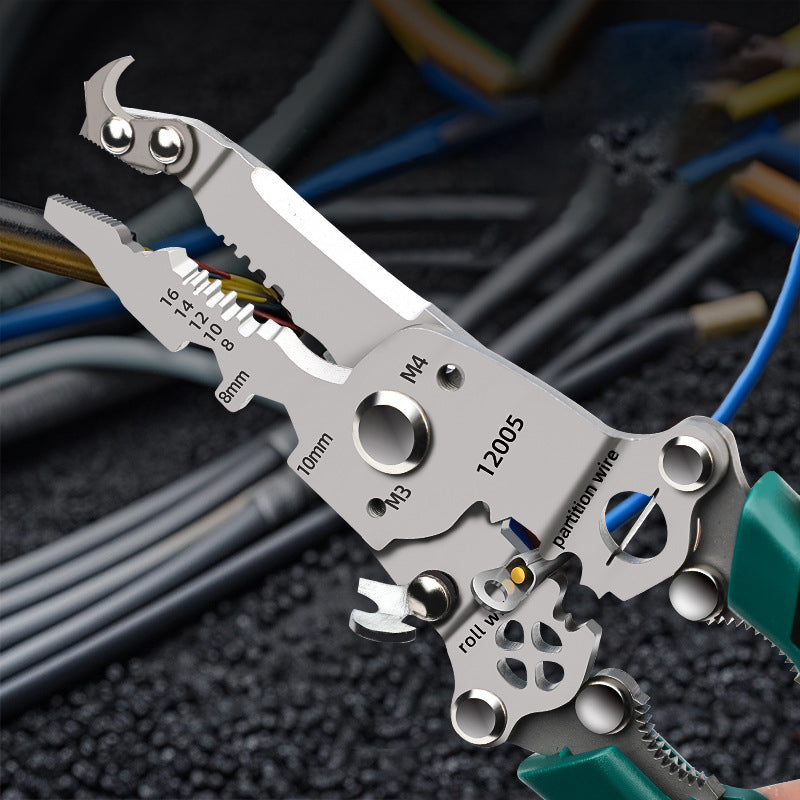 🔥50%korting🧰Multifunctionele Draadknipper en Stripgereedschap🧰