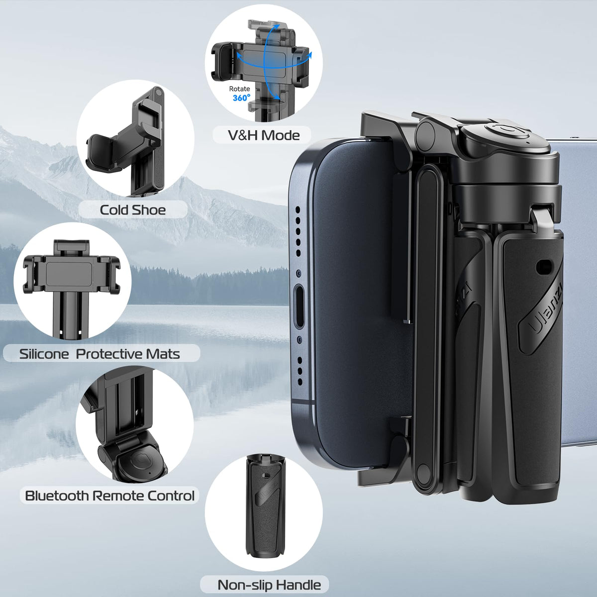 🔥Speciale prijs Draagbare 360 graden telescopische houder voor mobiele telefoon nieuw