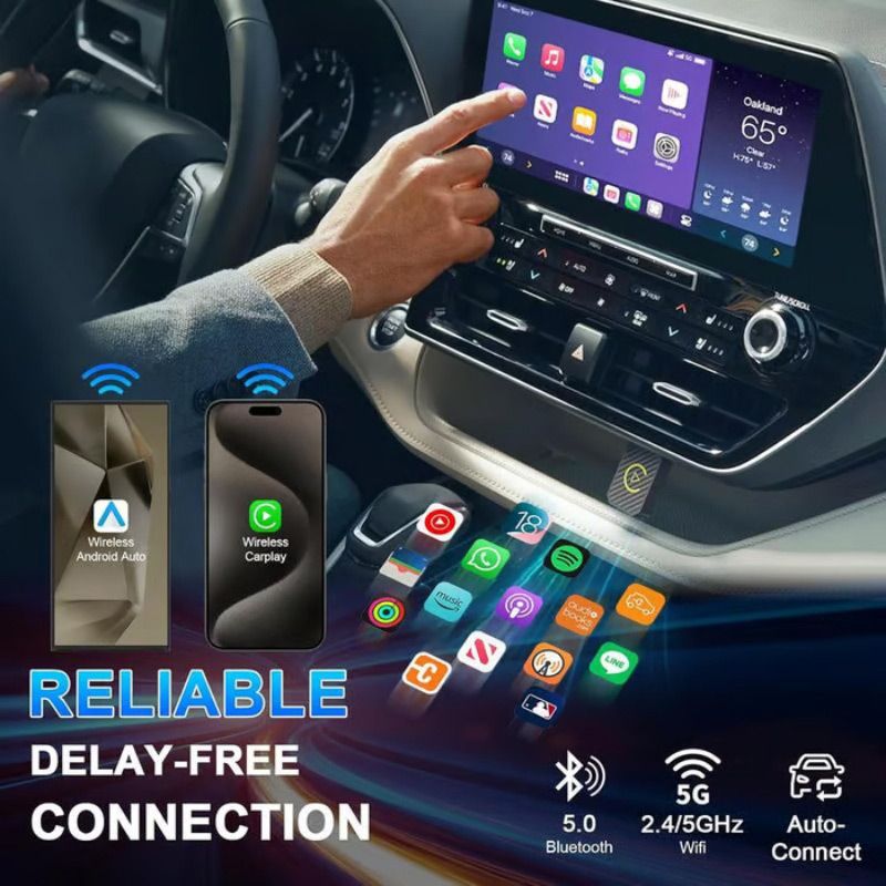 🔥2025 Nieuwjaarspromotie - 50% korting🔥Mini Draadloze CarPlay Adapter
