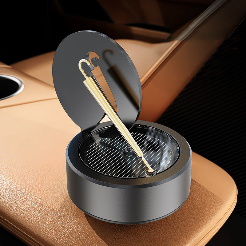 Zonne Roterende Gouden Paraplu Auto Aromatherapie