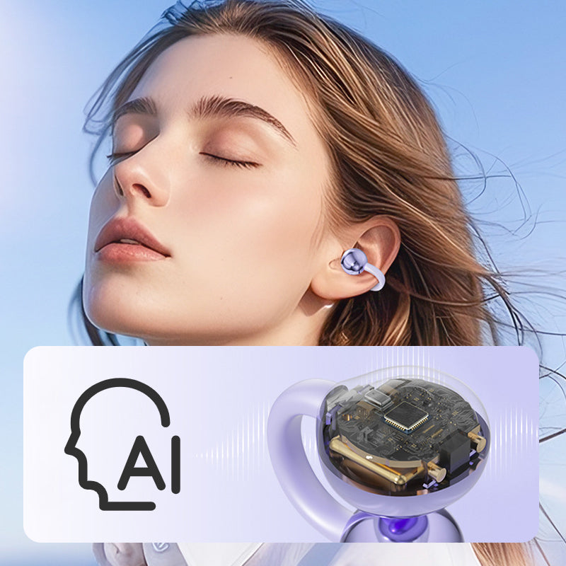 🎁2026 Nieuw binnen 50% KORTING💥AI Vertaal Bluetooth Open-Oor Clip-On Oordopjes