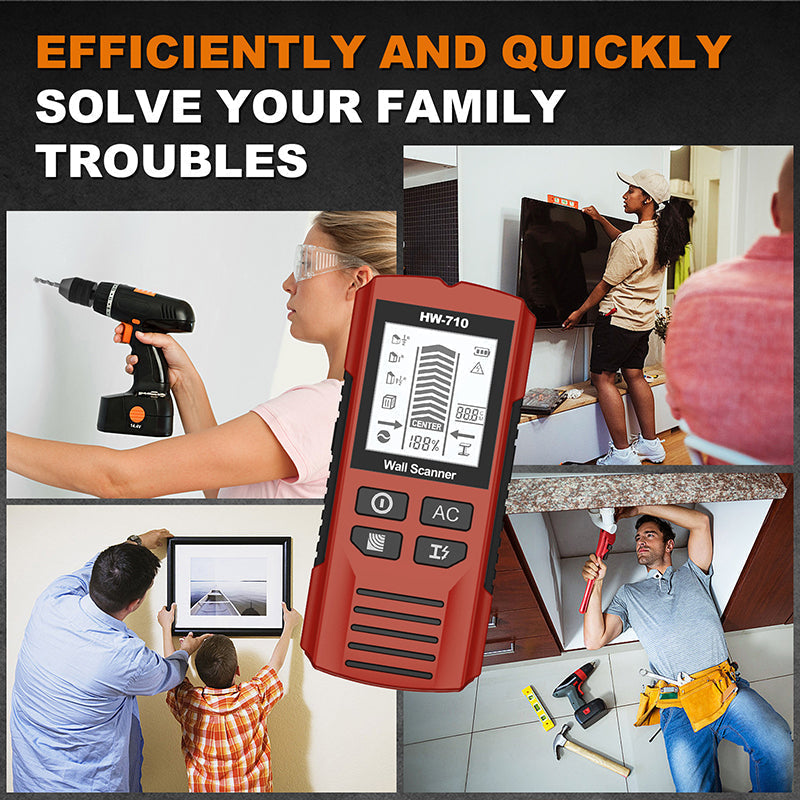 🔥💯Multifunctionele Handheld Metaal- en Muurdetector
