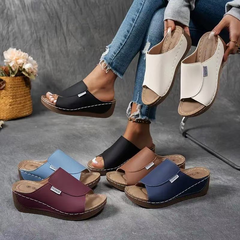 🎁2026 Nieuw binnen 50% KORTING🔥Casual Wedge Slide Sandalen voor dames