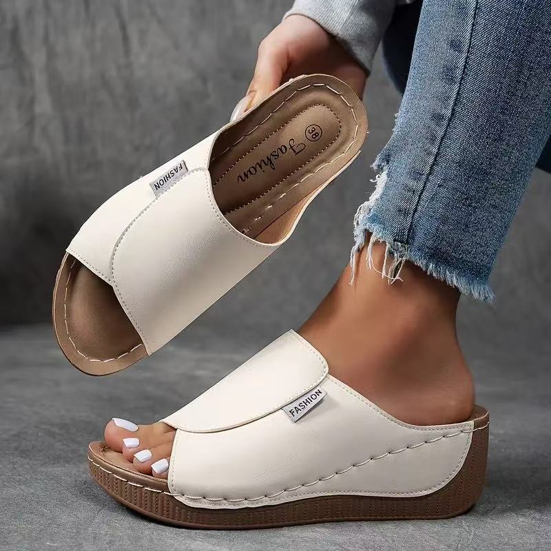 🎁2026 Nieuw binnen 50% KORTING🔥Casual Wedge Slide Sandalen voor dames