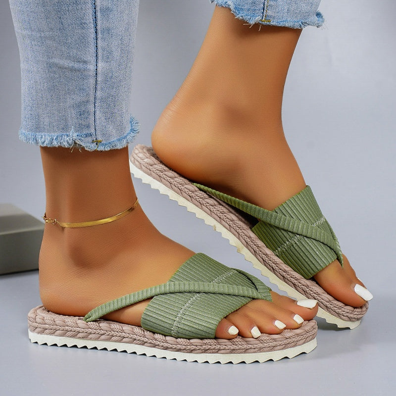 🎁2026 Nieuw binnen 50% KORTING💥🌻 Comfortabele, casual teenslippers voor dames voor de zomer