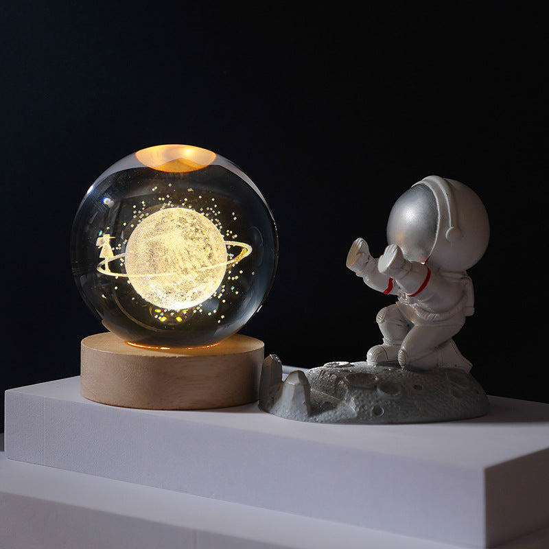 🎁Hete verkoop - 3D planeet kristallen bol