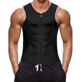 Heren workout tanktop met rits en body shaper