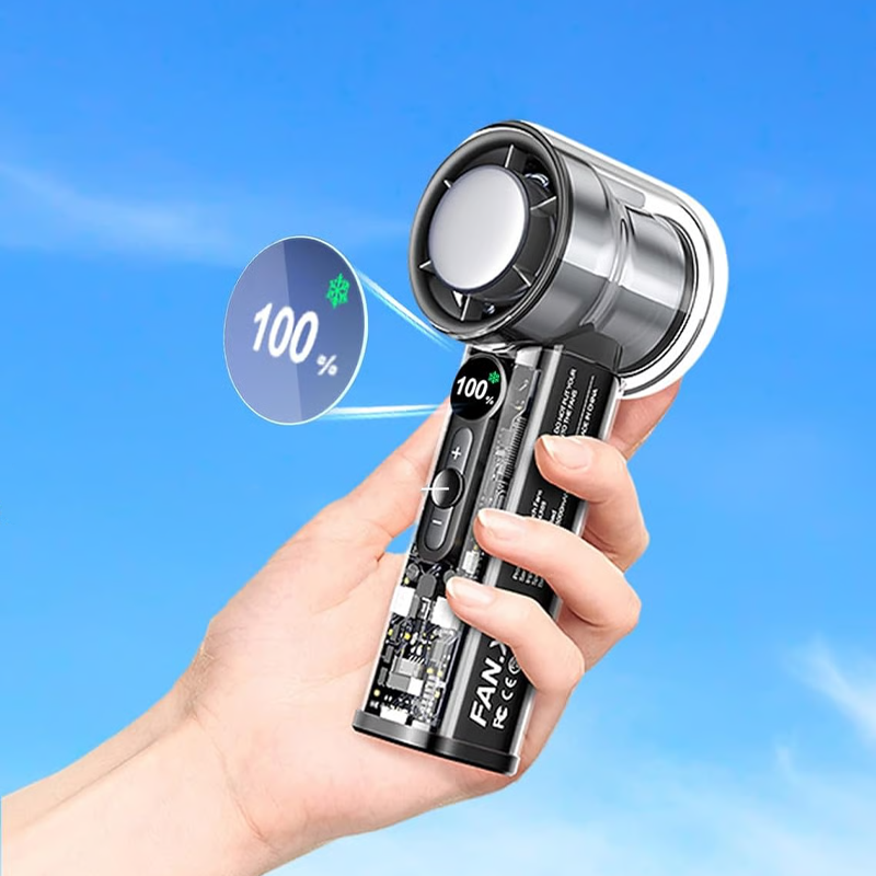 🎁2026 Nieuw binnen 50% KORTING💥Draagbare Handbediende Ventilator met Hoge Snelheid