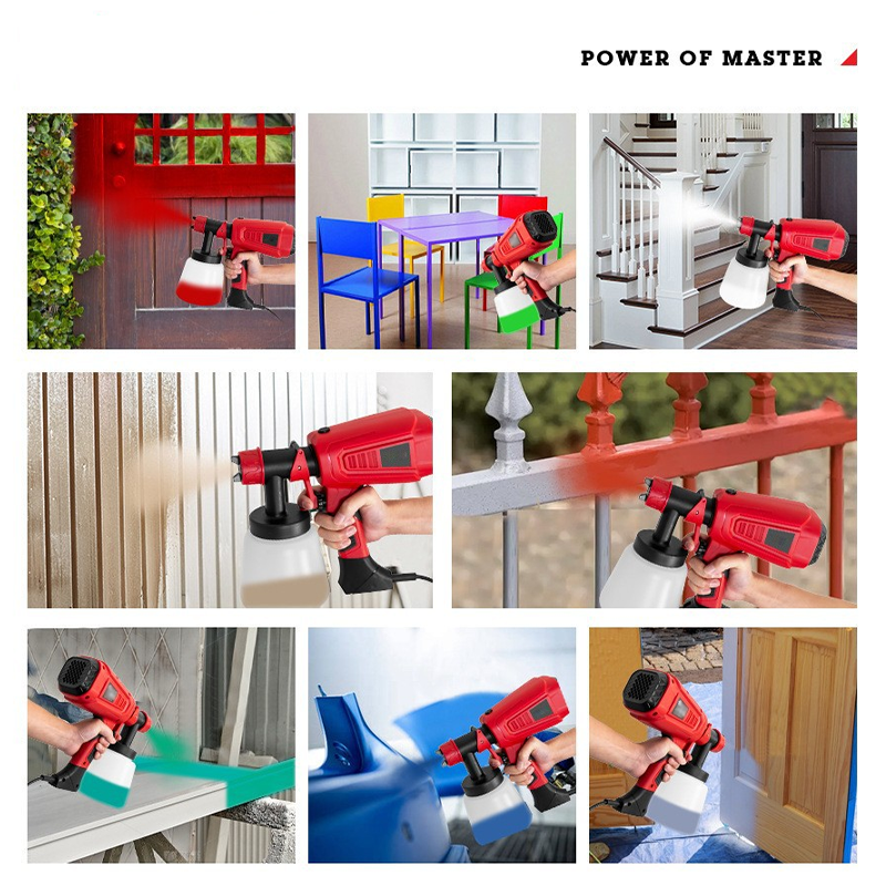 Draagbare High-Power Elektrische Verfspuit Set (50% UIT)