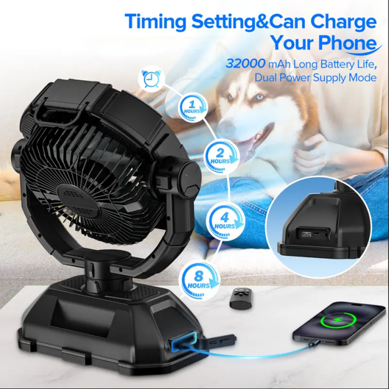 Draagbare Multifunctionele Campingventilator
