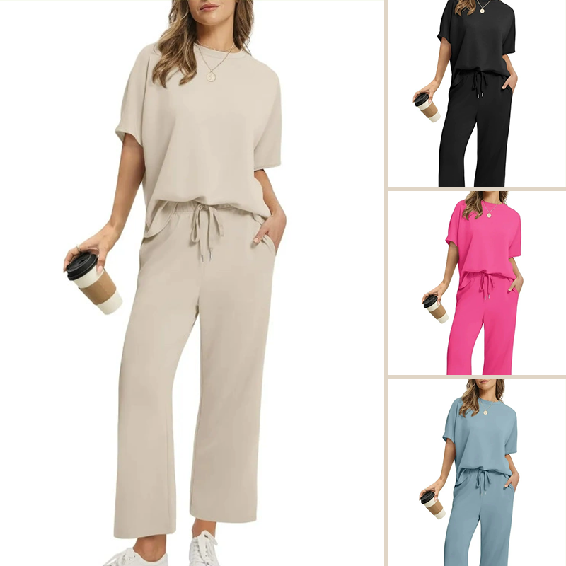 🌸Nieuw Binnen! 50% KORTING💖Zachte Casual Top & Broek Set voor Dames - Ultieme Comfort & Stijl!