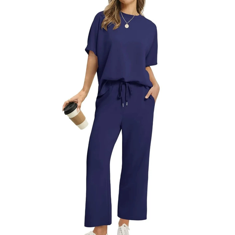 🌸Nieuw Binnen! 50% KORTING💖Zachte Casual Top & Broek Set voor Dames - Ultieme Comfort & Stijl!