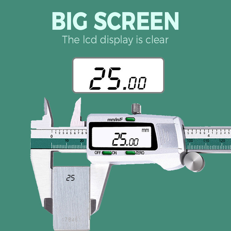 Digitale schuifmaat met groot LCD-scherm