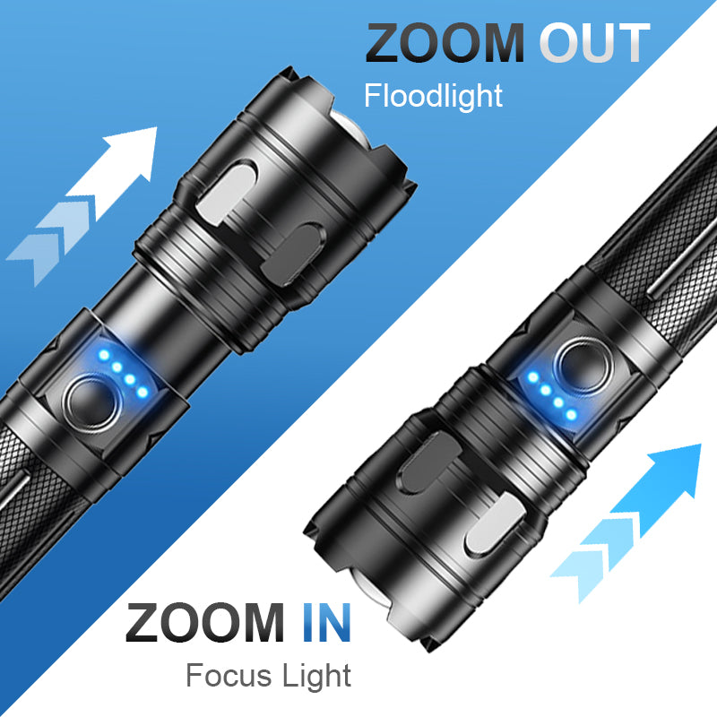 ⚡50% korting🔦Multifunctionele draagbare zaklamp voor buiten met zoom