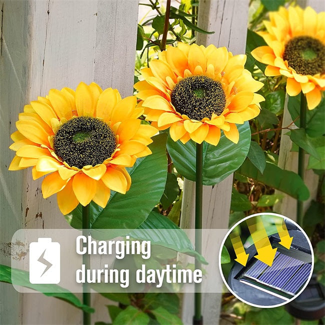 🌻  NU 50% KORTING! 🌞 Zonnebloem tuinlamp op zonne-energie – LED-verlichting & realistisch ontwerp ✨