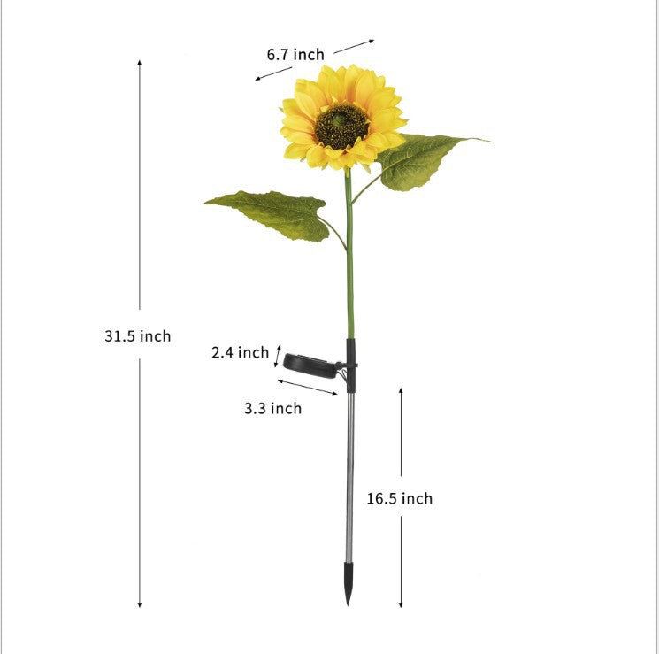🌻  NU 50% KORTING! 🌞 Zonnebloem tuinlamp op zonne-energie – LED-verlichting & realistisch ontwerp ✨