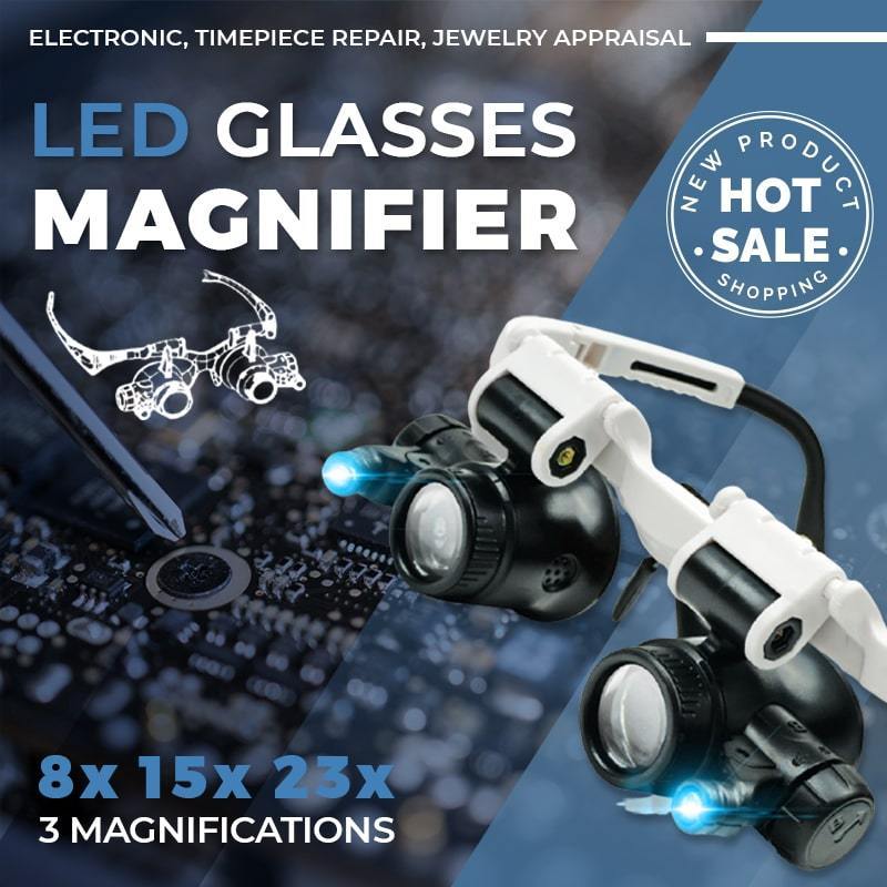 ⏳LED-vergrootglasbril🔥23x
