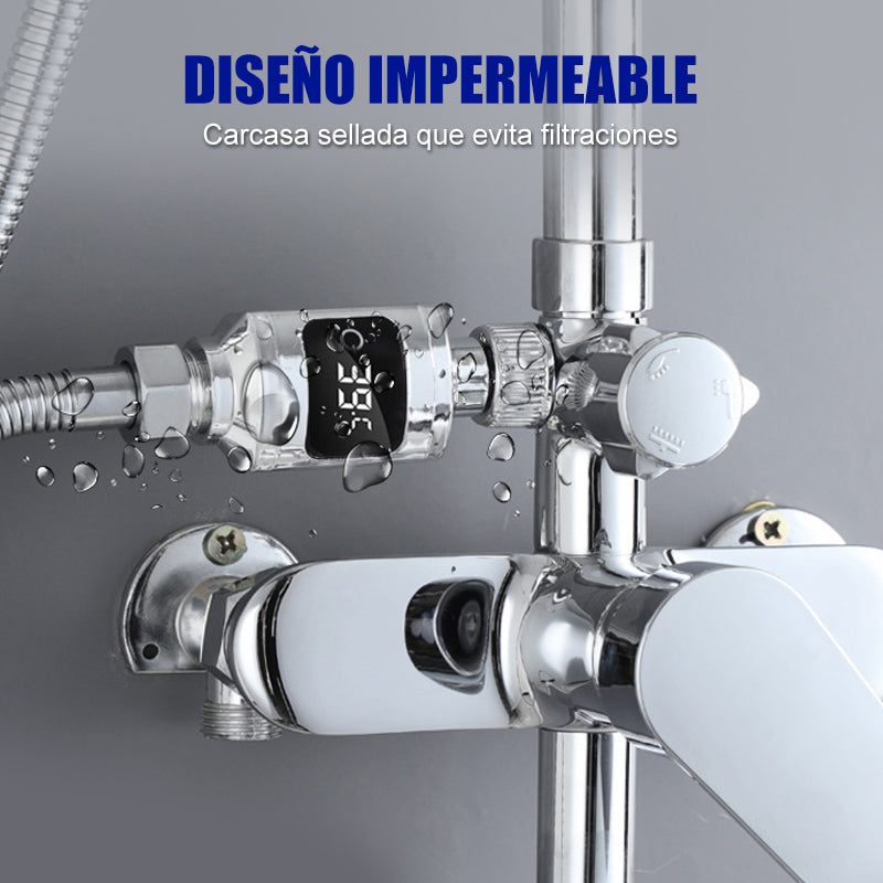 Zeer nauwkeurige LED-douchethermometer