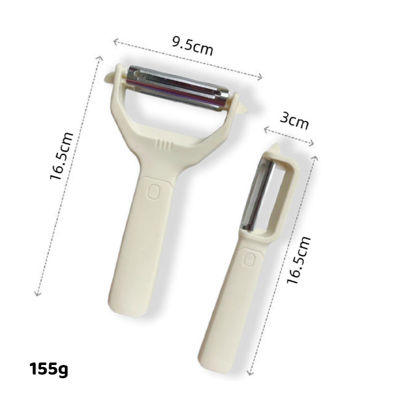 2-in-1 schiller en rasp met dubbele kop