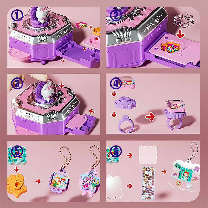 DIY-set voor het maken van bedeltjes voor kinderen