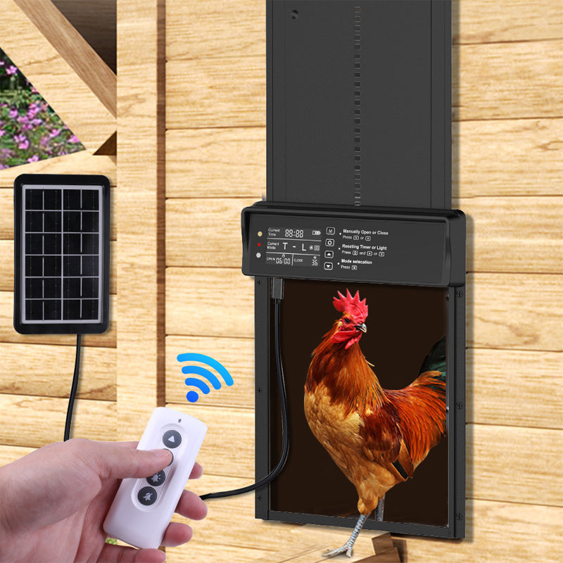 🔥🔥Nieuw binnen 50% KORTING🎁Zonne-energie automatische kippenhokdeur