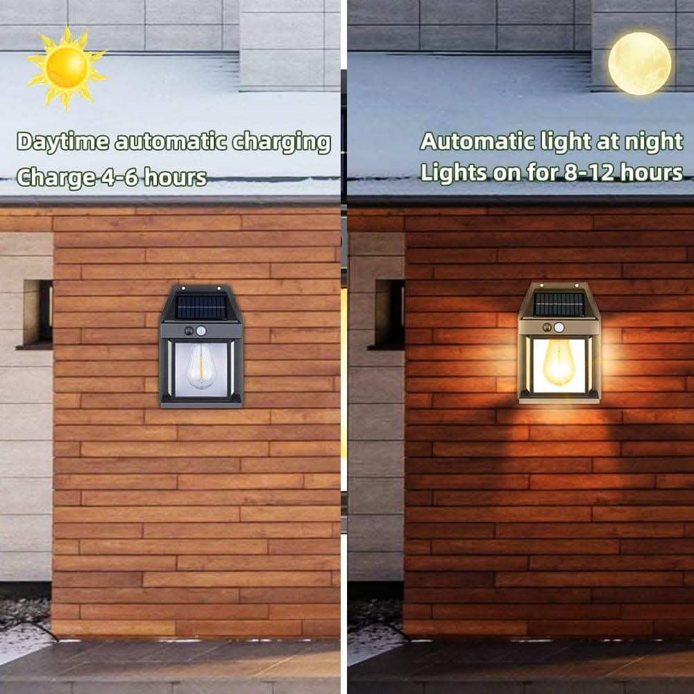 🔥 TIJDELIJKE AANBIEDING! 50% KORTING! Zonne-energie wandlamp – 3 slimme modi, IP65 waterdicht, geen elektriciteit of bedrading nodig!