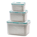 2-in-1 MAGIE: SLAAN AFDRINGEN ：Afdrenerend Vershoudend Voedselcontainer