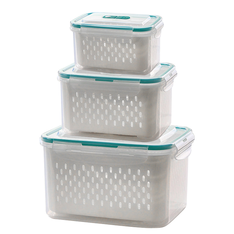 2-in-1 MAGIE: SLAAN AFDRINGEN ：Afdrenerend Vershoudend Voedselcontainer