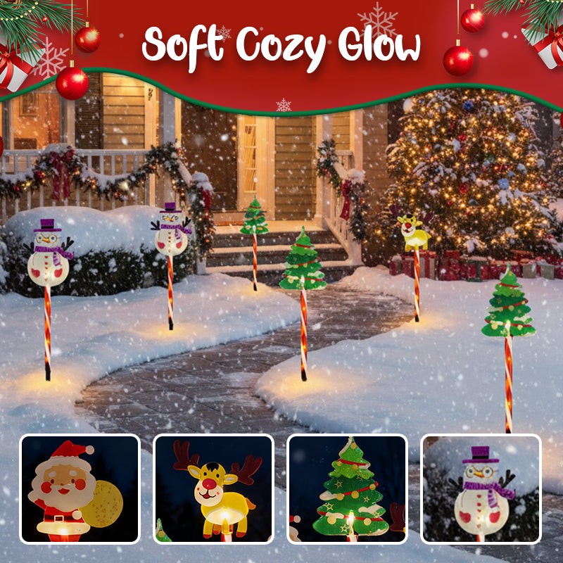🎄🎁6-pack bewegende kerstboomlampjes