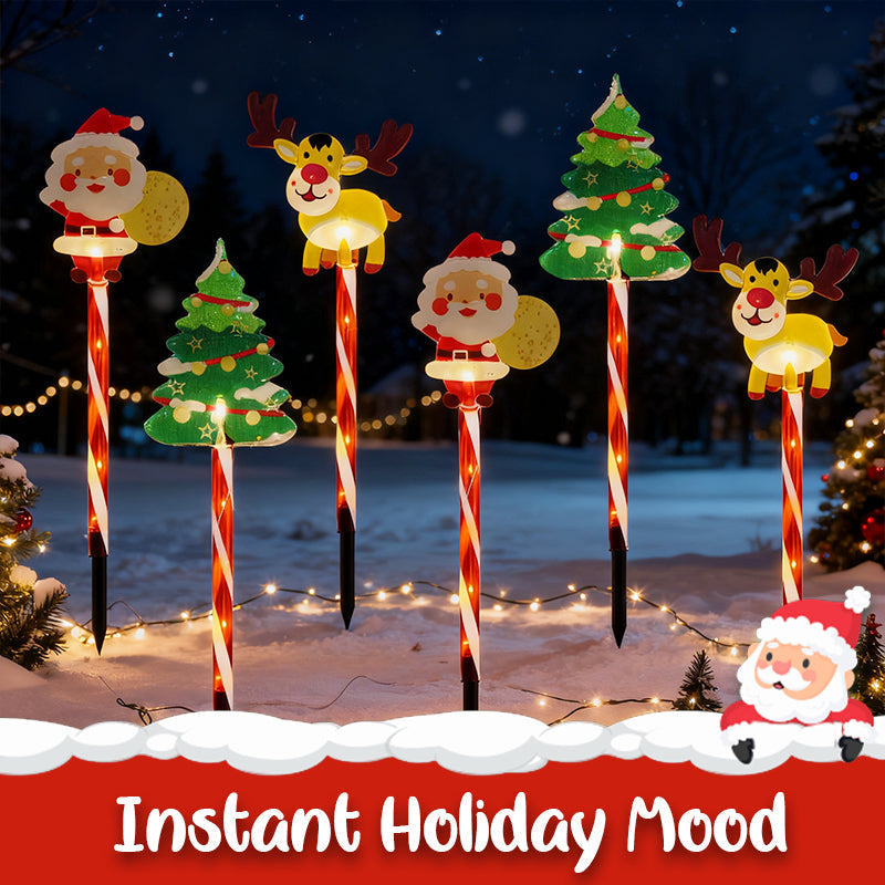 🎄🎁6-pack bewegende kerstboomlampjes