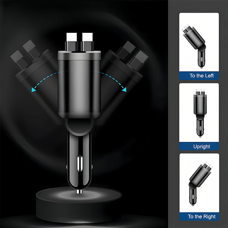 Snelle autolader met sterrenhemelverlichting – modern en praktisch 🌟