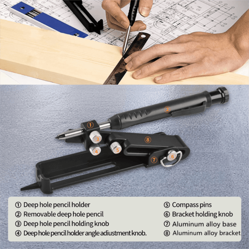 Multifunctioneel bouwgereedschap van -Schrijverhulpmiddel