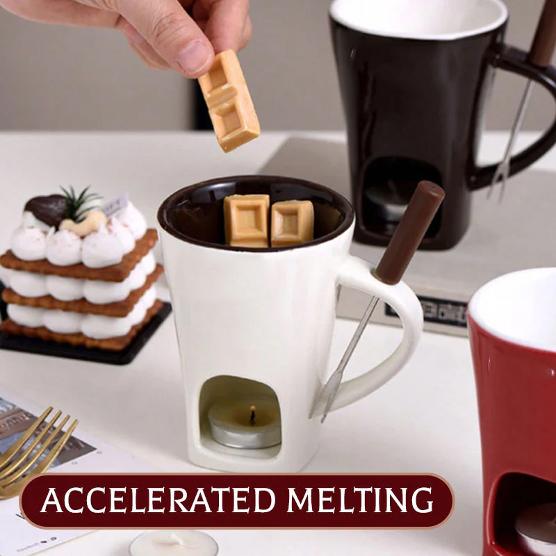 Keramische Chocolade Fondue Mok