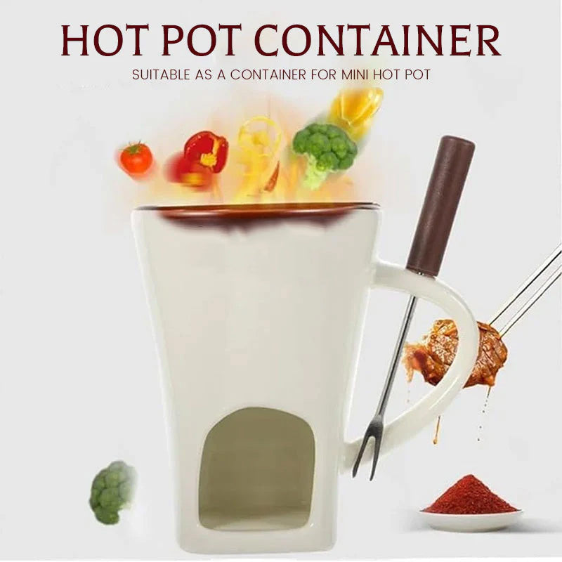 Keramische Chocolade Fondue Mok