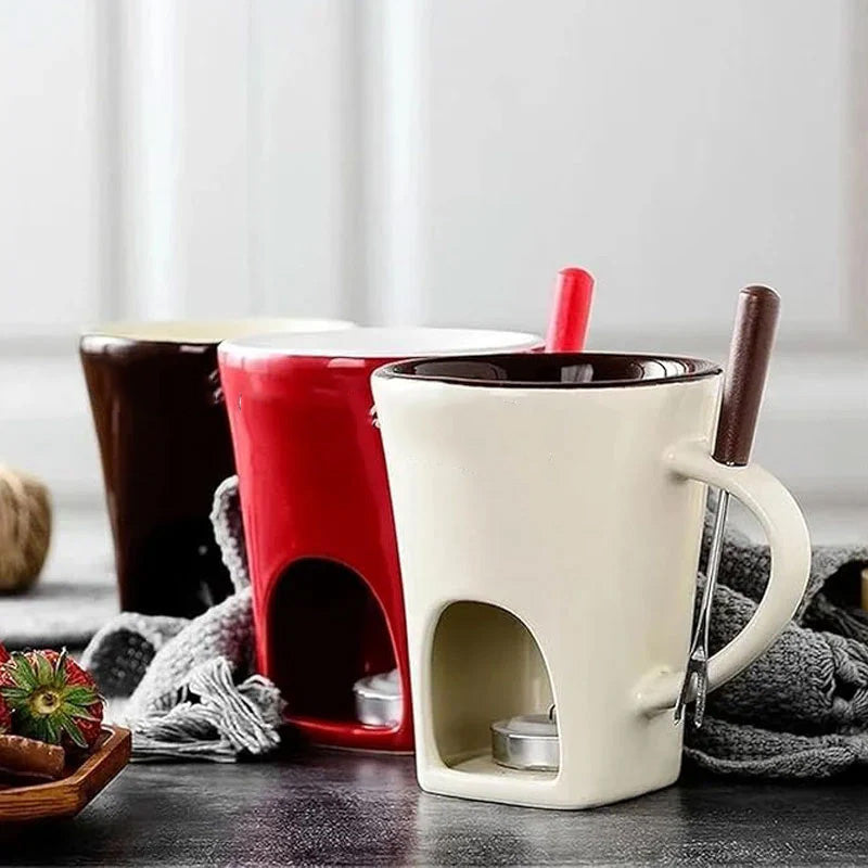 Keramische Chocolade Fondue Mok