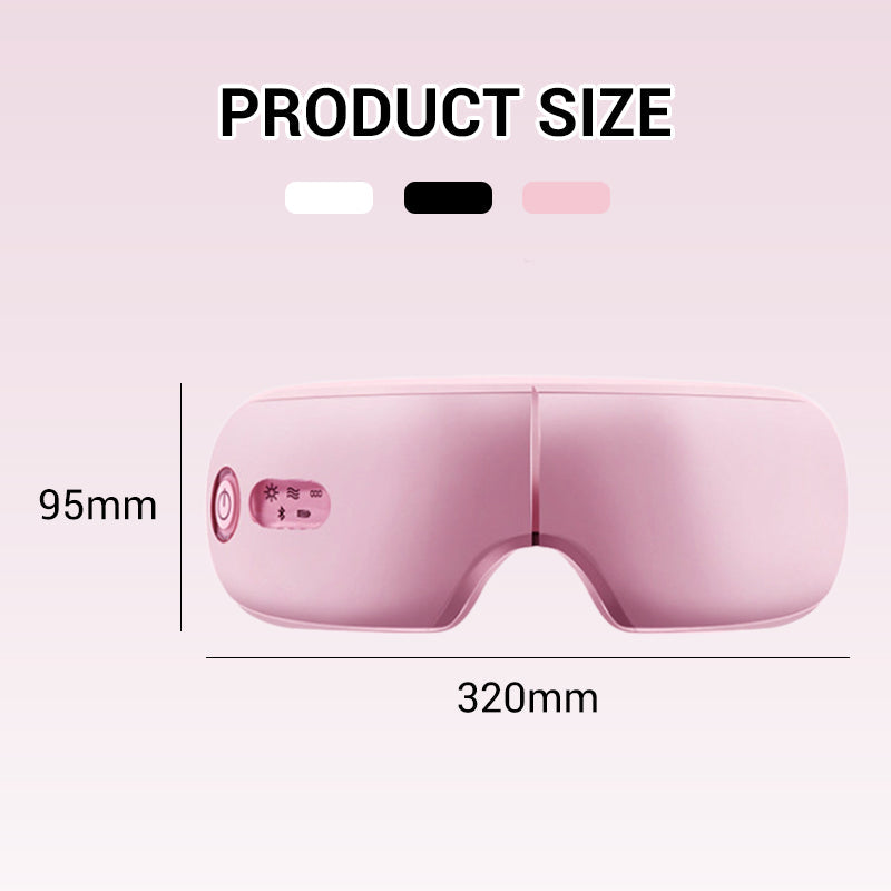 👓 NU 50% KORTING! 🎵 Slimme oogmassagebril met muziekfunctie en verwarming – Kalmerende vibraties, Bluetooth-connectiviteit en draagbaar ontwerp 😌