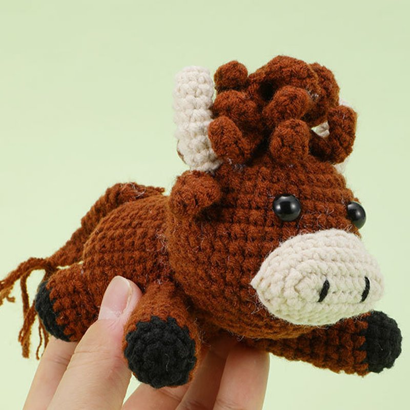 🔥Zolang de voorraad strekt 40% korting!🎉DIY-set voor het met de hand breien van dieren voor beginners