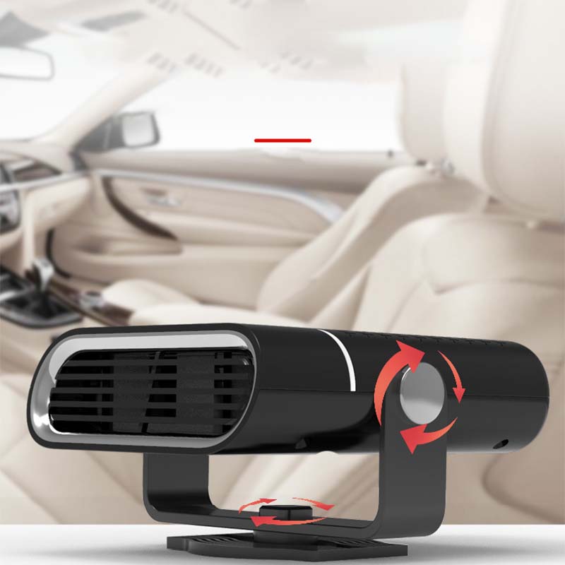 2-in-1 Draagbare Autoverwarming met 360° Rotatie