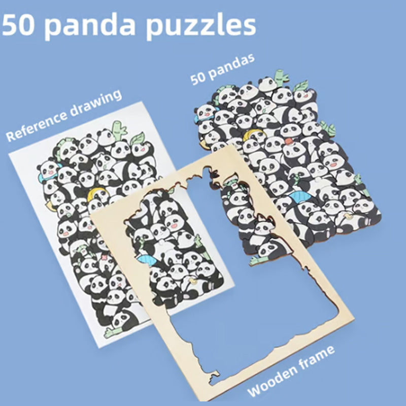 ⏳Tijdelijke aanbieding! 🧩Houten puzzel van 135 stukjes in gedempte tinten, met een kattenmotief.