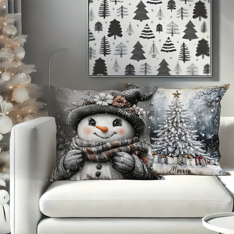18*18" Kerstkussenhoes🎅Koop 1 krijg 1 gratis（2 STUKS）🎄